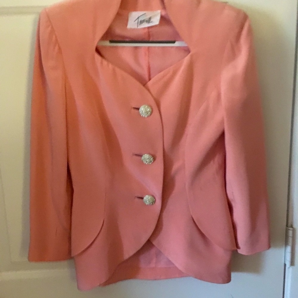 Vintage Travilla silk Jacket Sz 8